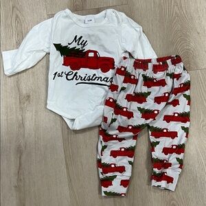 Baby's First Christmas Outfit Set